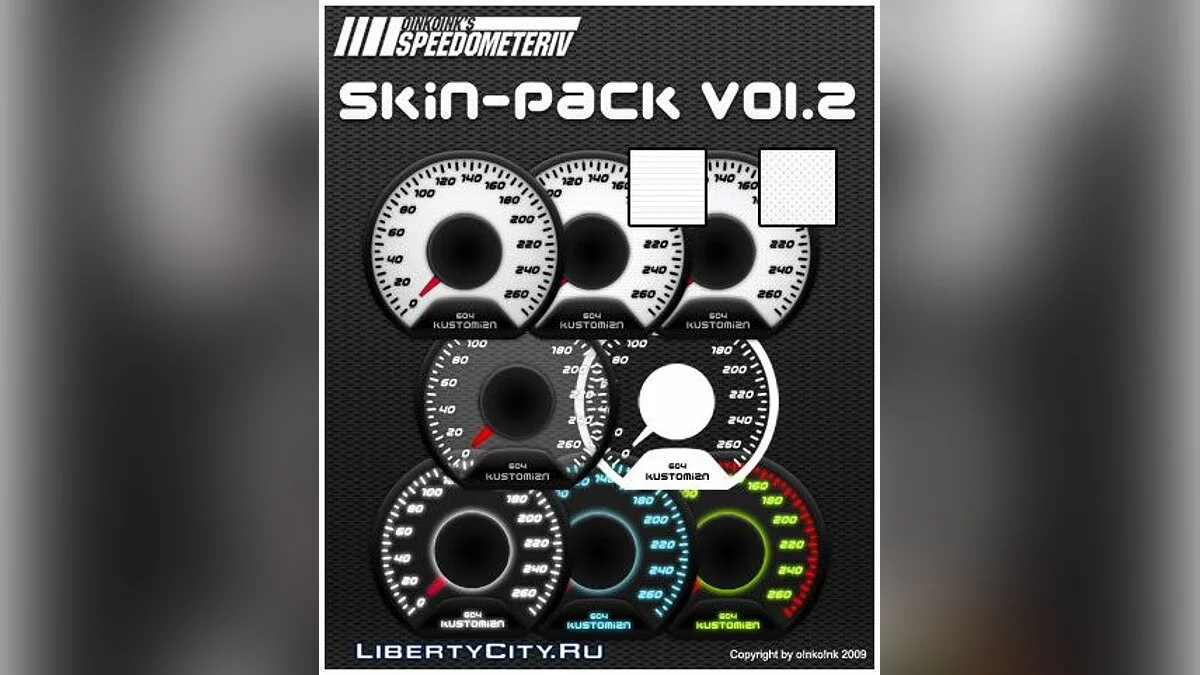 Speedometer IV - Skin-Pack vol.2 / GTA 4