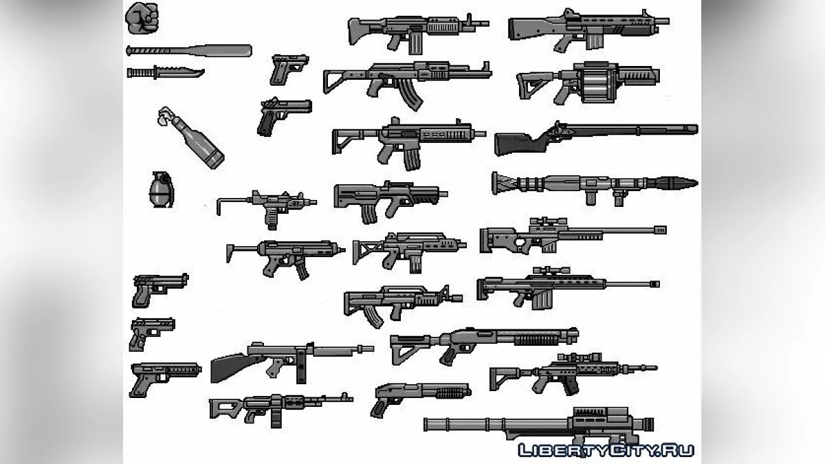 GTA V Weapons Big Pack / GTA 4