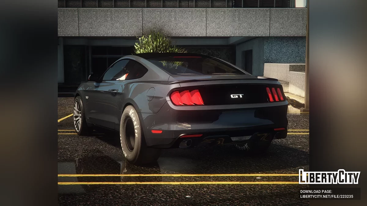 2015 Mustang GT on Rear Hoosier's / GTA 5