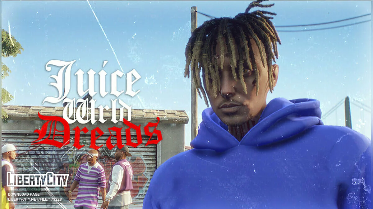 Дреды Juice WRLD для MP Male / GTA 5