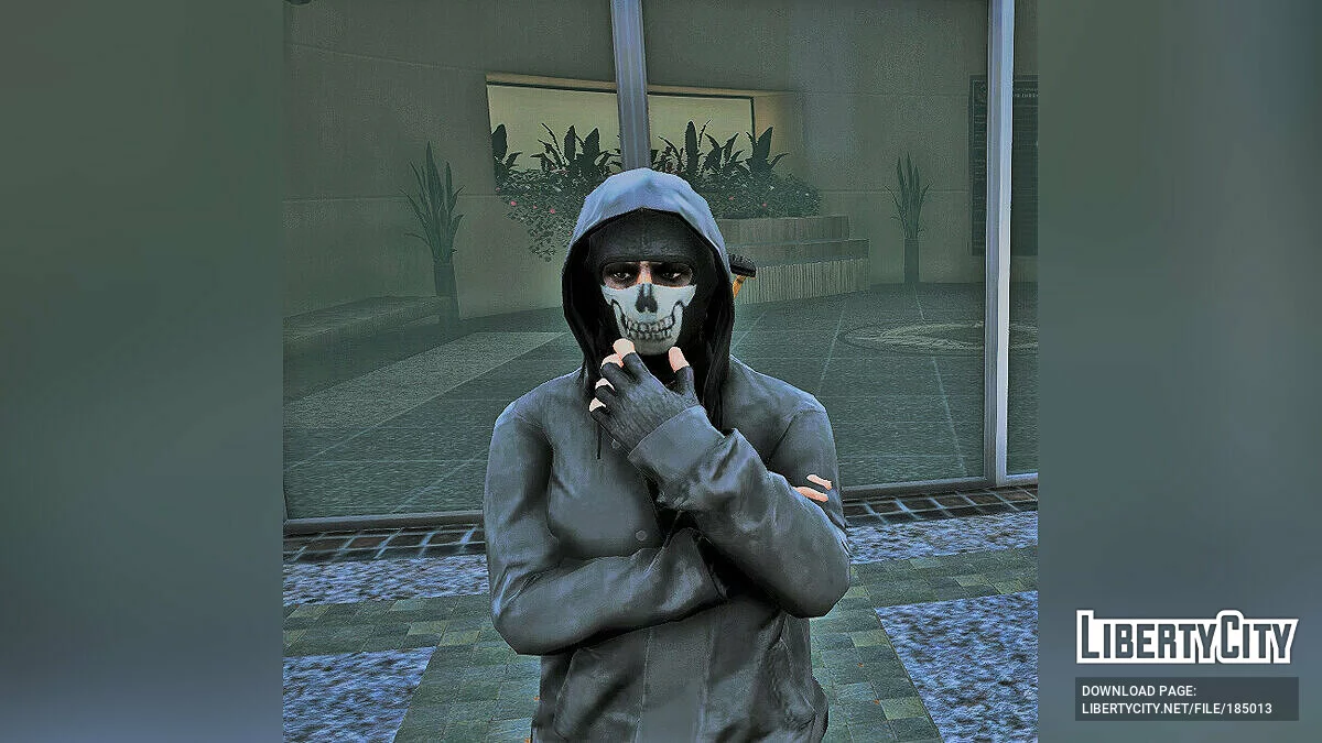 Маска Ghost из Call Of Duty: Modern Warfare 2 (2022) / GTA 5
