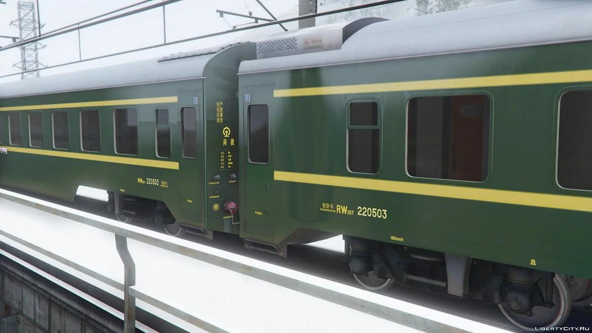 China Railways 25T Series Passenger Coaches  [Replace] 1.5 / GTA 5
