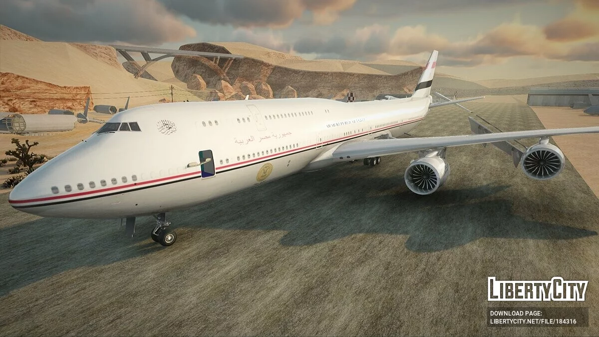 Boeing 747-8i V2 - Египетский президентский самолет / GTA San Andreas
