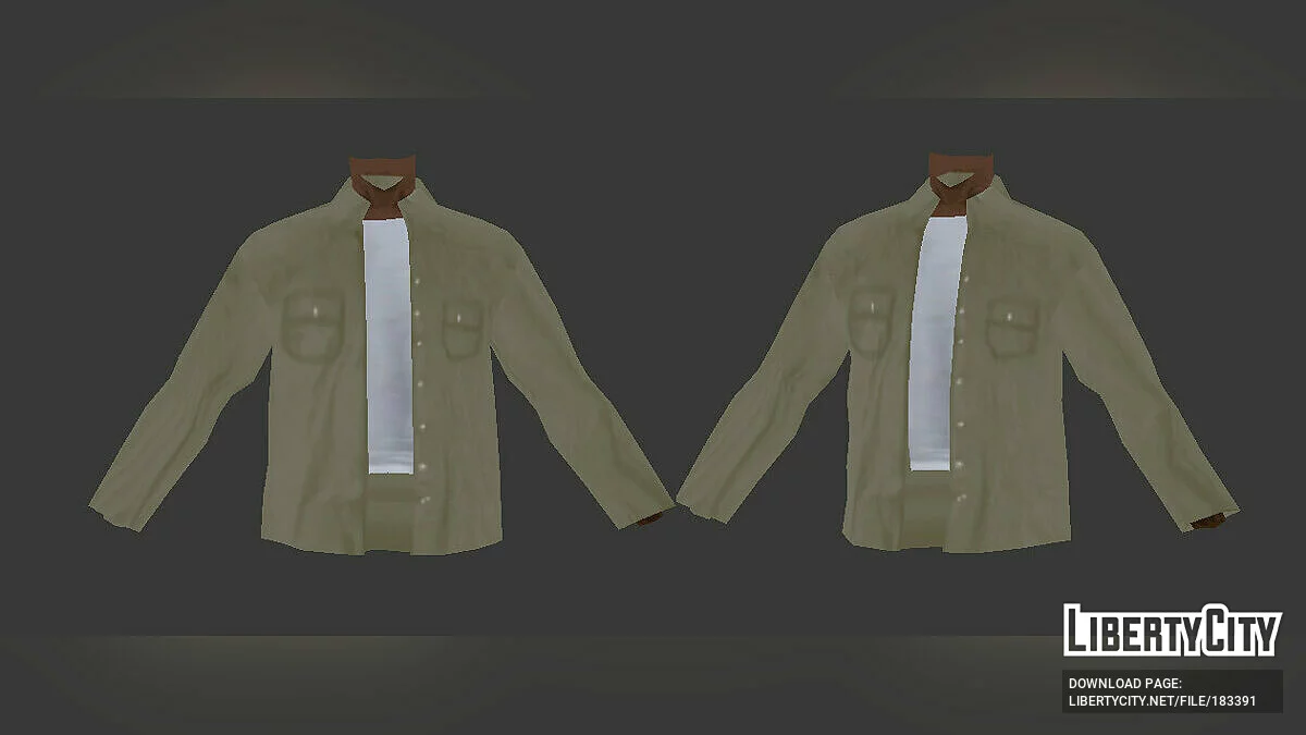 Расстегнутая рубашка с длинным рукавом / GTA San Andreas