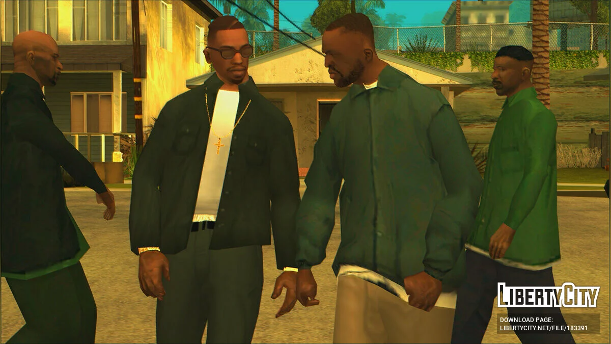 Расстегнутая рубашка с длинным рукавом / GTA San Andreas