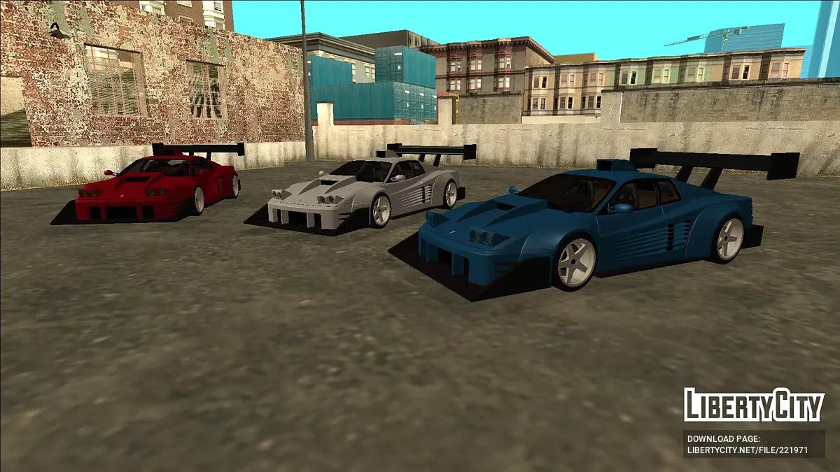 1988 Ferrari Testarossa Widebody / GTA San Andreas