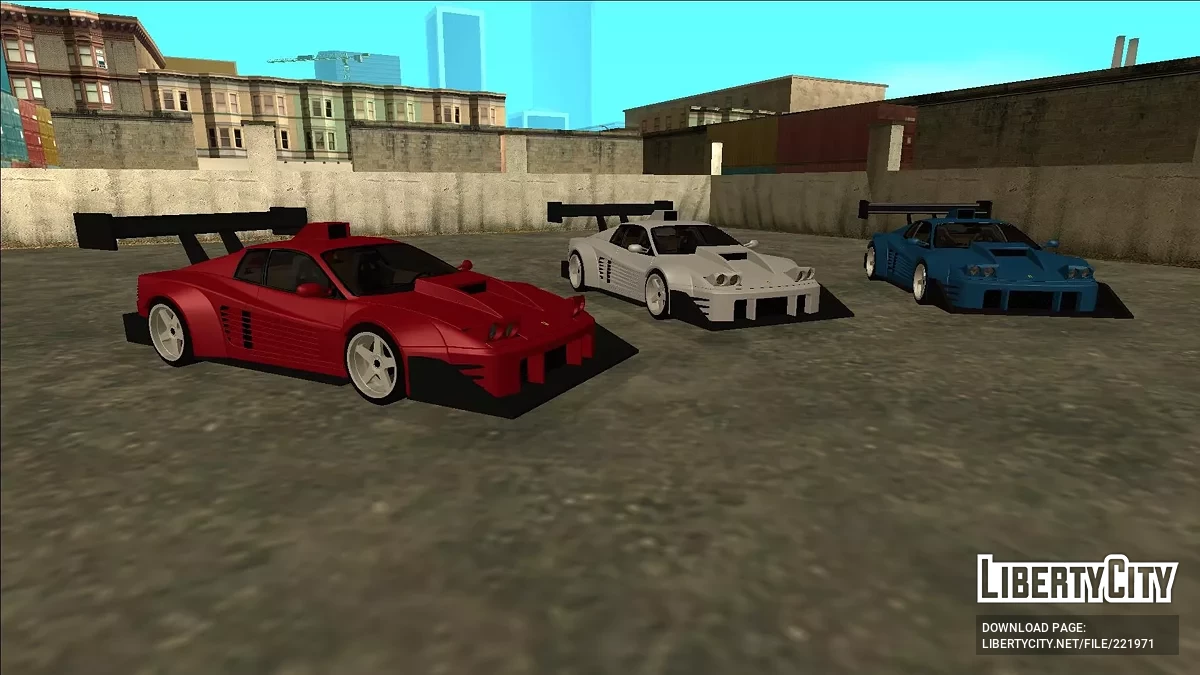 1988 Ferrari Testarossa Widebody / GTA San Andreas