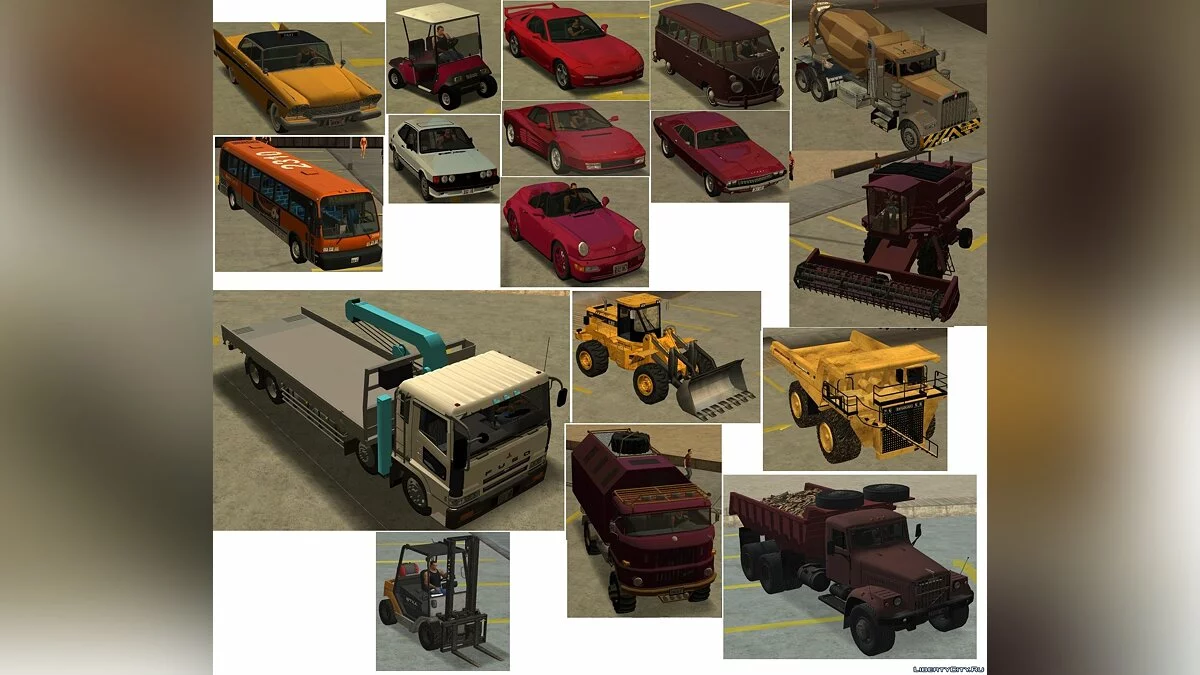 90s Atmosphere Vehicles Pack Reborn (Final) / GTA San Andreas