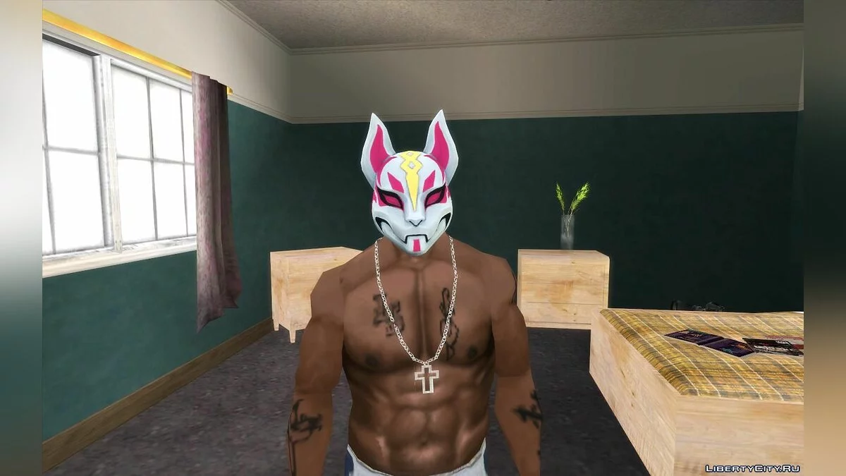 Маска из игры Фортнайт / GTA San Andreas