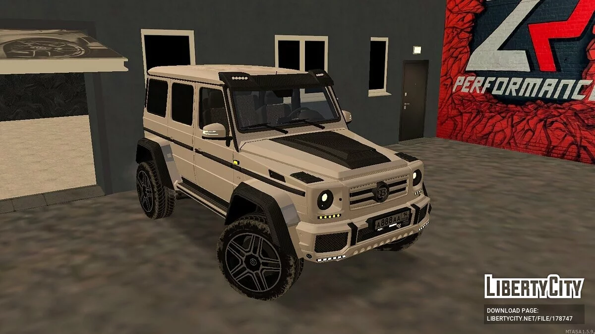 Mercedes-Benz G500 4x4² Brabus / GTA San Andreas