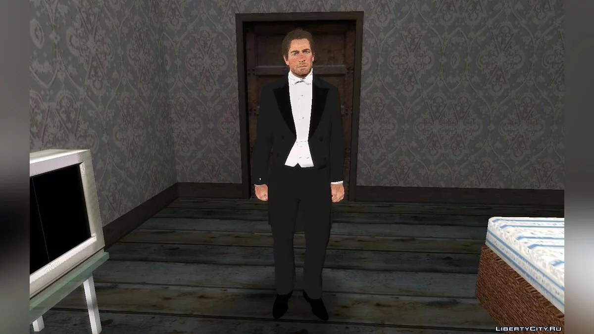 Артур Морган в смокинге (из RDR2) / GTA San Andreas