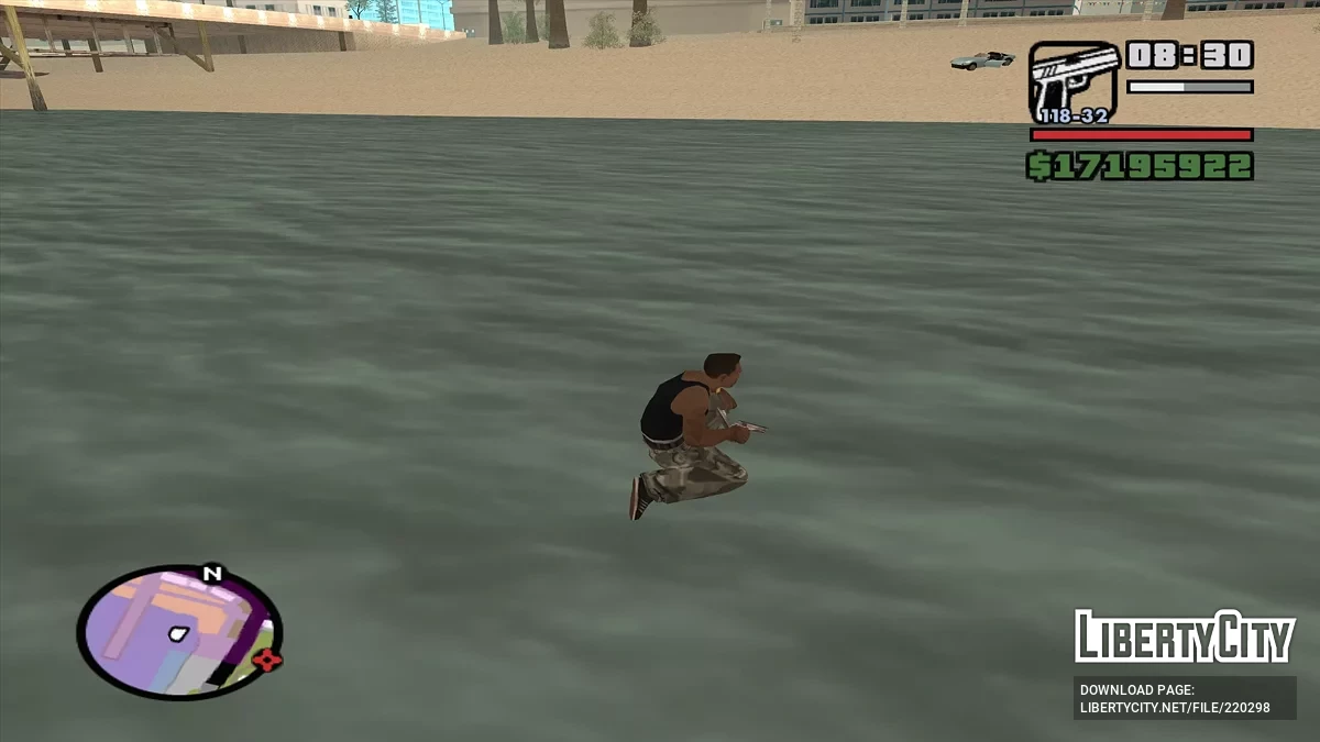 Ходить по воде / GTA San Andreas