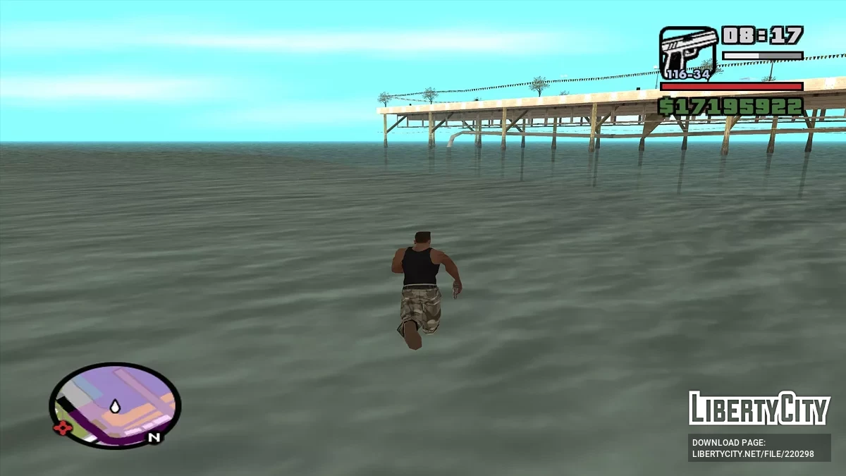 Ходить по воде / GTA San Andreas