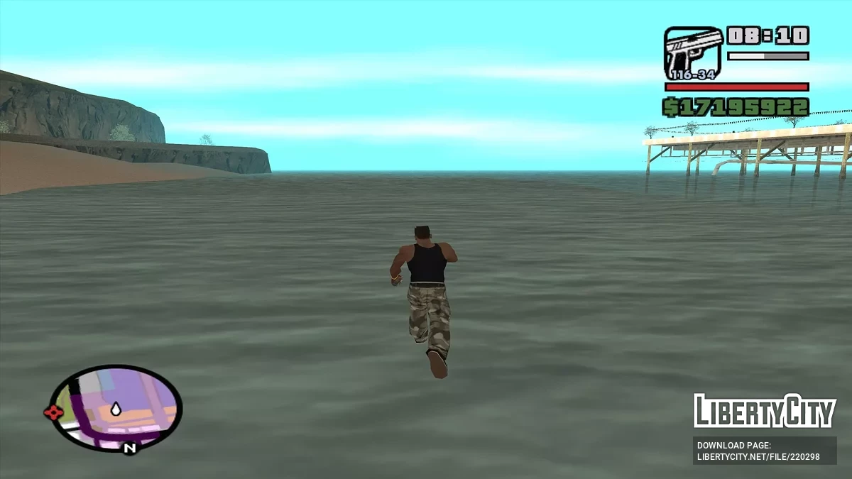 Ходить по воде / GTA San Andreas