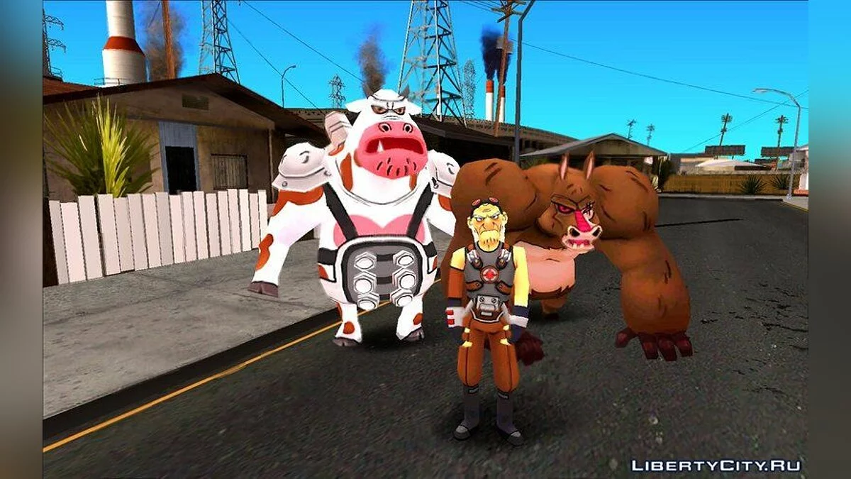 30 персонажей из мультфильма BEN10 REBOOT / GTA San Andreas