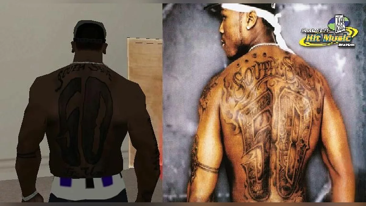 Тату 50 Cent / GTA San Andreas