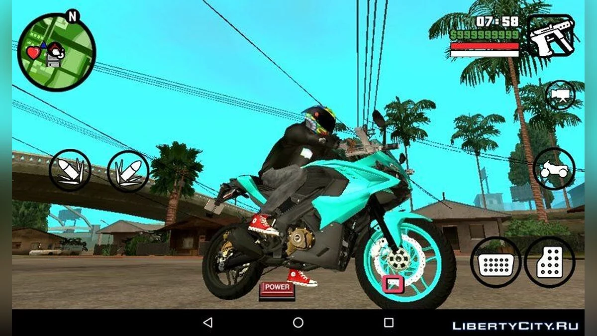 Sky Blue Pulsar RS200 / GTA San Andreas (iOS, Android)