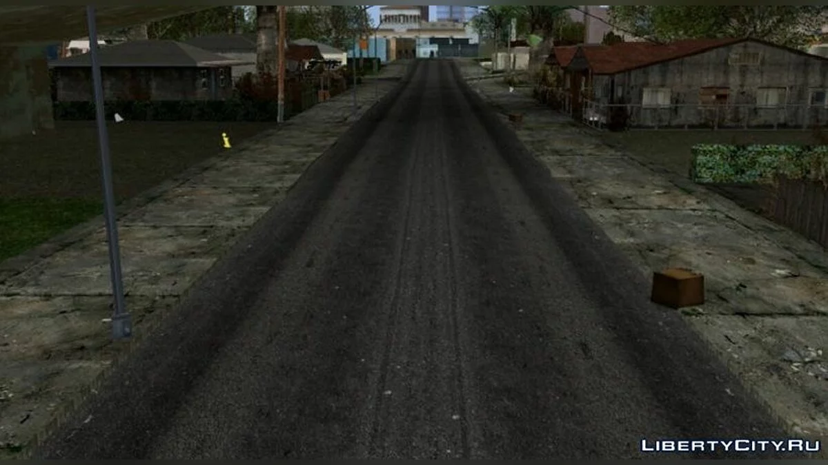 HD текстуры дороги на Grove Street / GTA San Andreas (iOS, Android)
