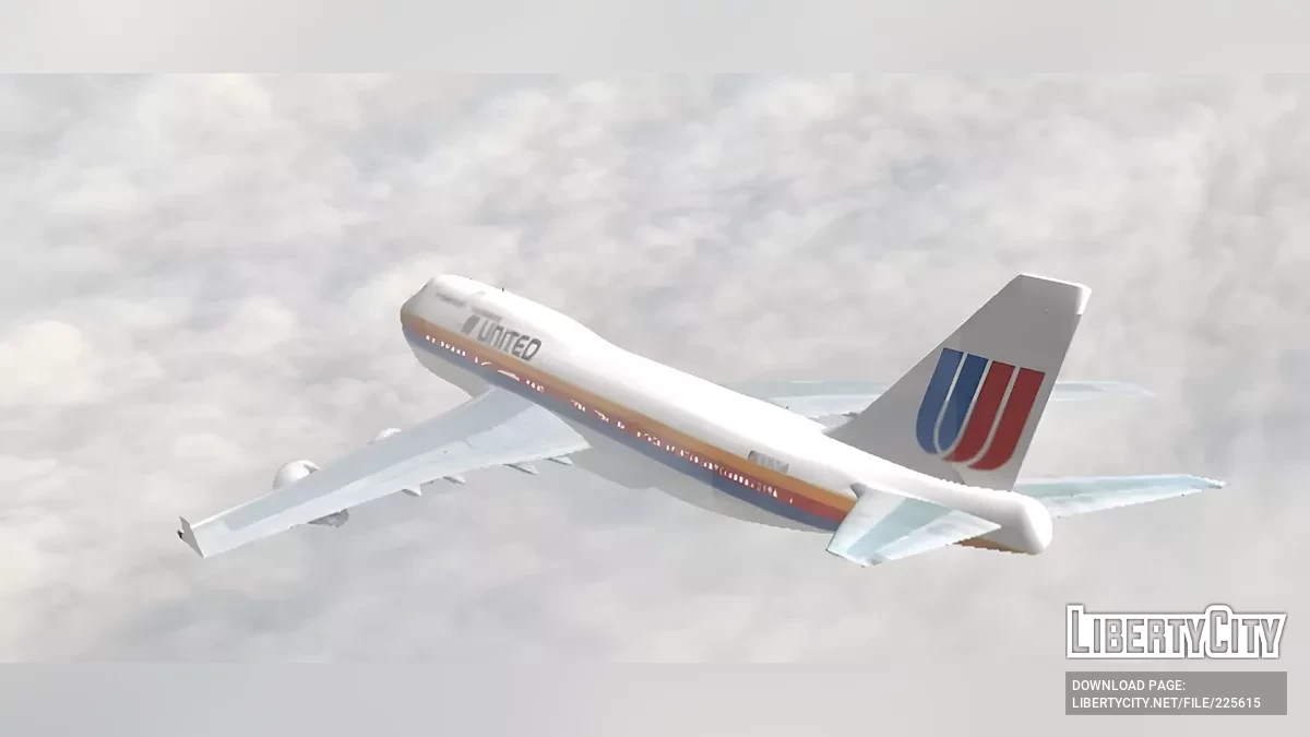 United Saul Bass Boeing 747 / GTA San Andreas (iOS, Android)