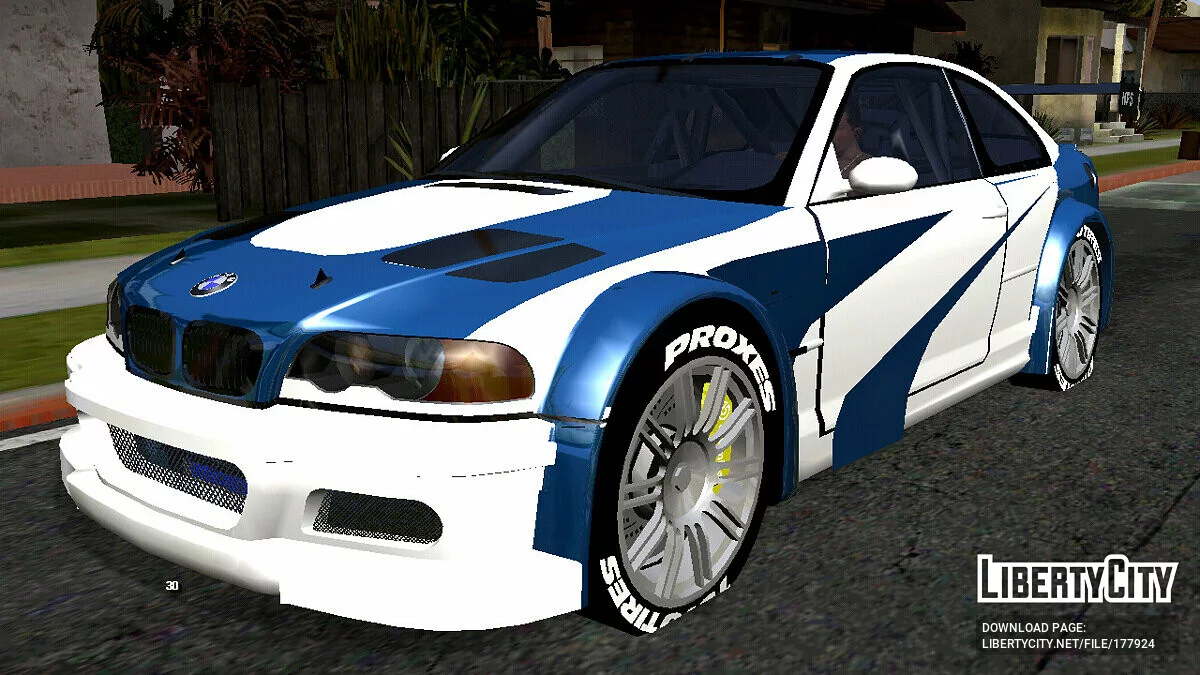 BMW M3 из Need For Speed: Most Wanted (только DFF) / GTA San Andreas (iOS, Android)
