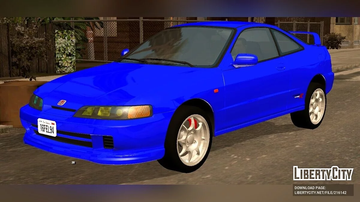 Honda Integra Type R (DC2) '95 - (только DFF) / GTA San Andreas (iOS, Android)