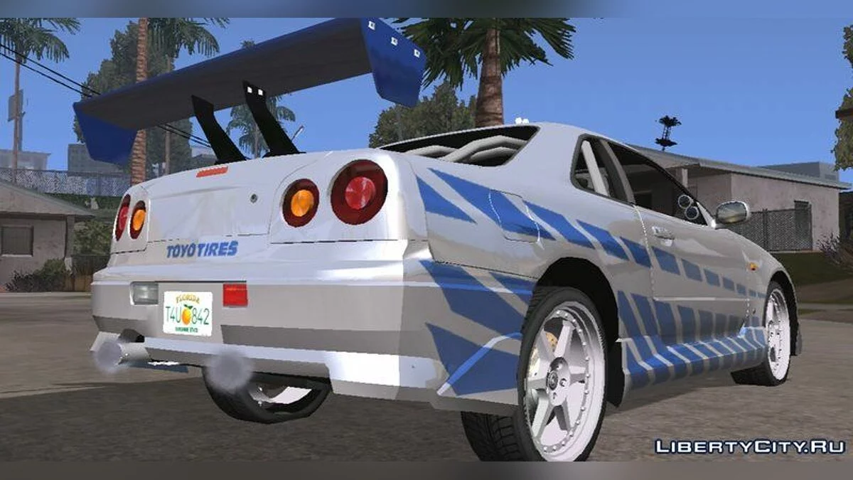 Brian's Nissan Skyline GTR R34 / GTA San Andreas (iOS, Android)