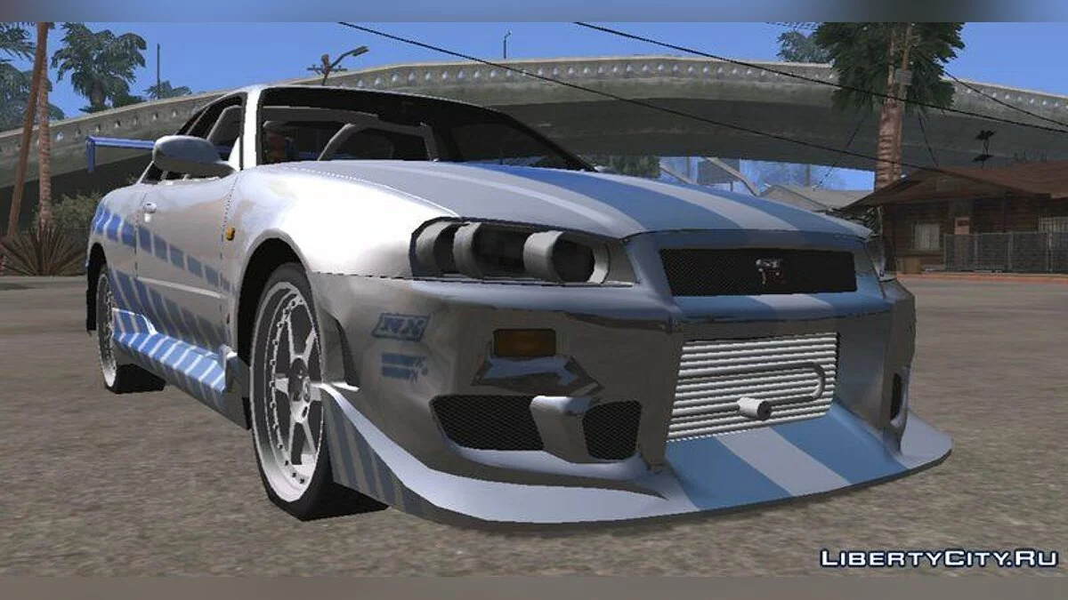 Brian's Nissan Skyline GTR R34 / GTA San Andreas (iOS, Android)