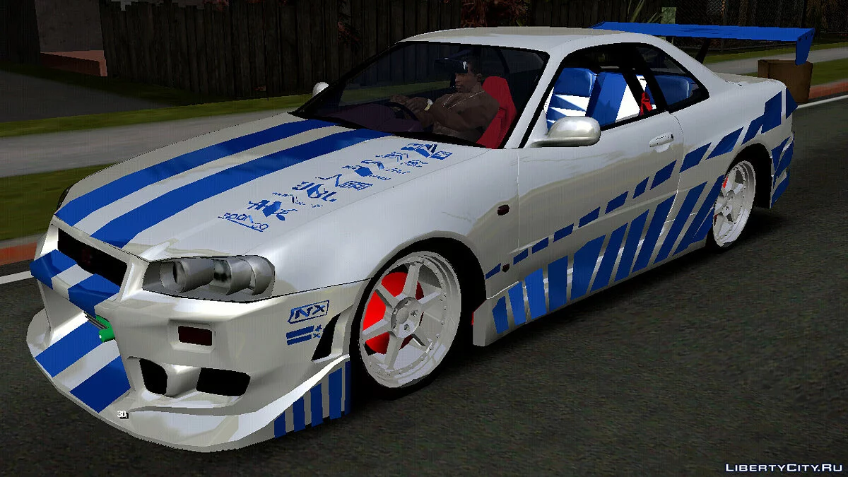 Nissan Skyline R34 (только DFF) / GTA San Andreas (iOS, Android)