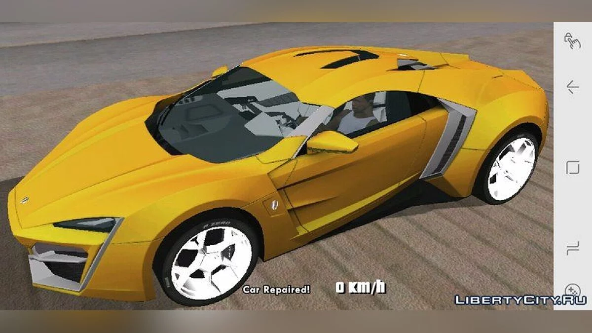 GTA SA Mobile W - Motors Lykan Hypersport / GTA San Andreas (iOS, Android)