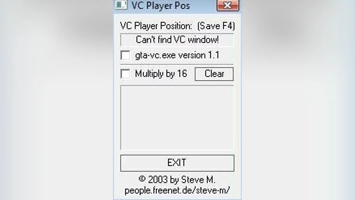 VC Player Position 1.0 / GTA Vice City