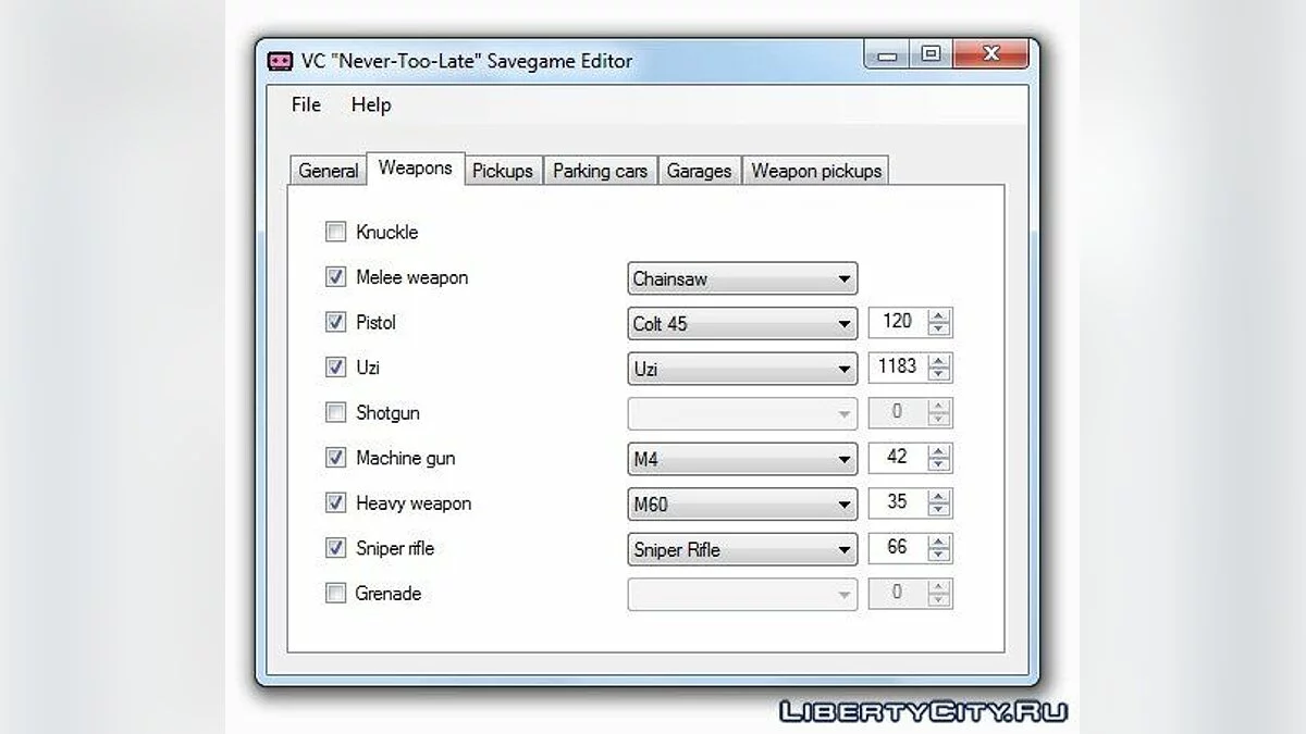 VC Savegame Editor / GTA Vice City