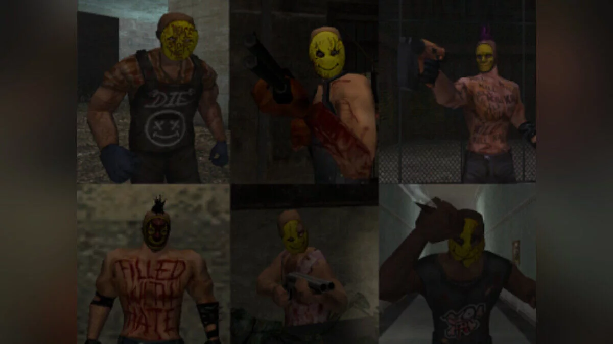 Mixed Smileys skins / Manhunt