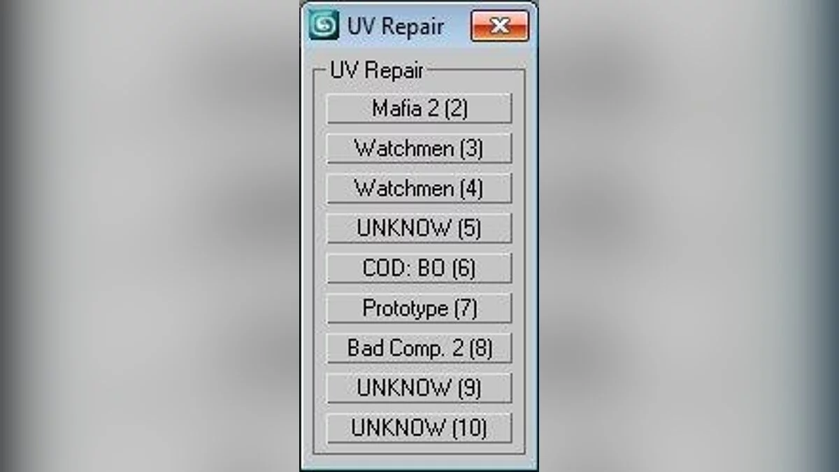 UV Repair / Файлы для модмейкеров