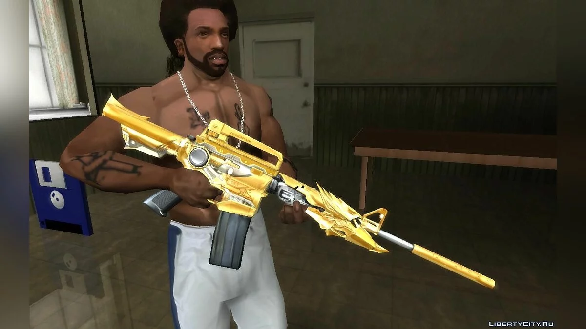 M4A1 Iron Beast Noble Gold (Golden Chrome) / GTA San Andreas