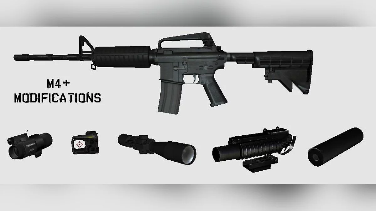 Modified m4 from IV / GTA Vice City